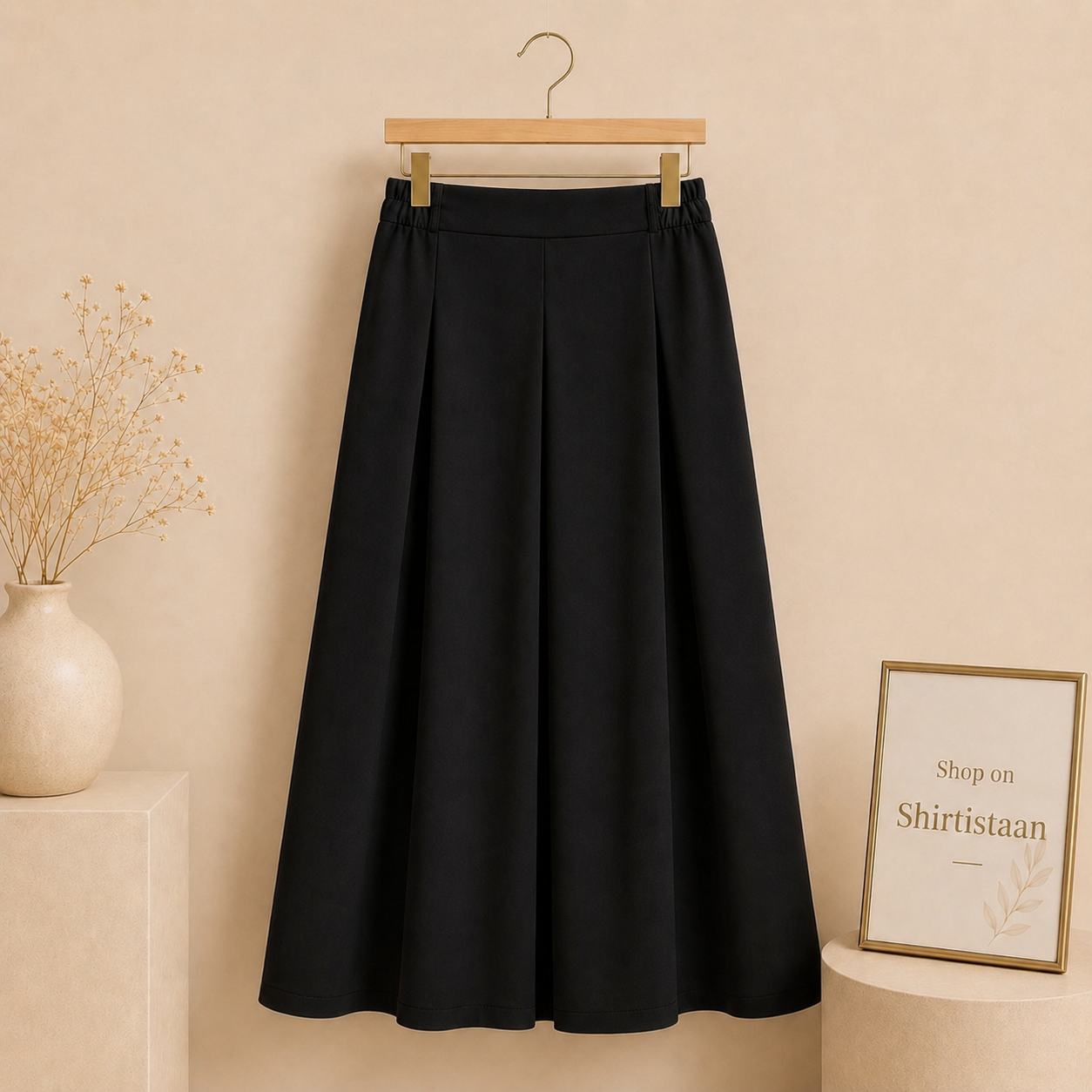 Black Twill Skirt
