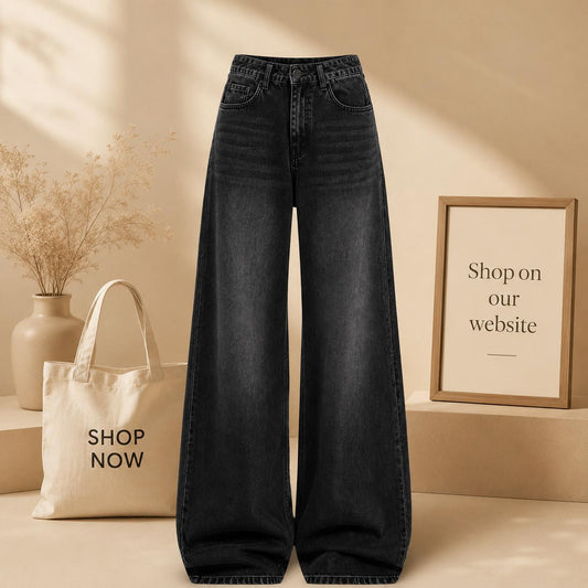 Vintage Black Jeans Faded