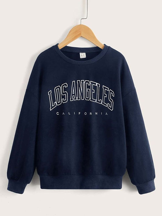 NAVY BLUE SWEATSHIRT LOS ANGELES