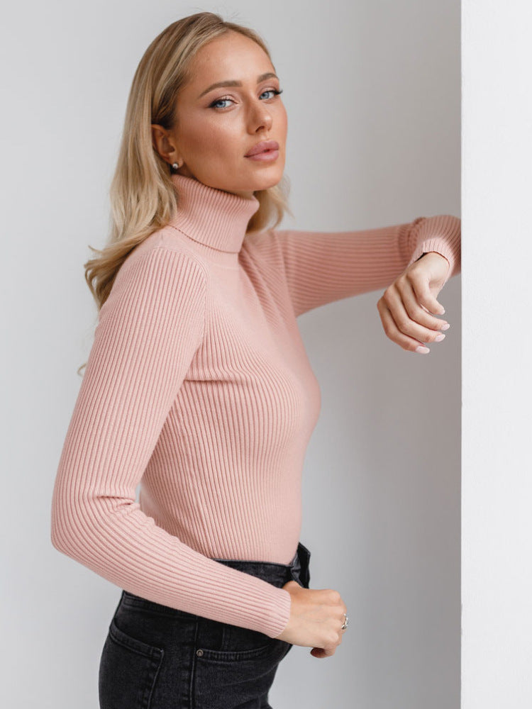 BABY PINK TURTLE NECK