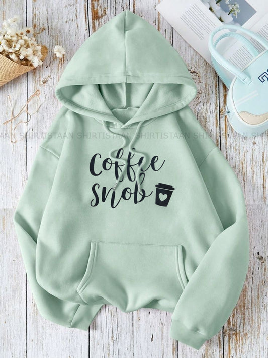 COFFEE SNOB SEA GREEN HOOD