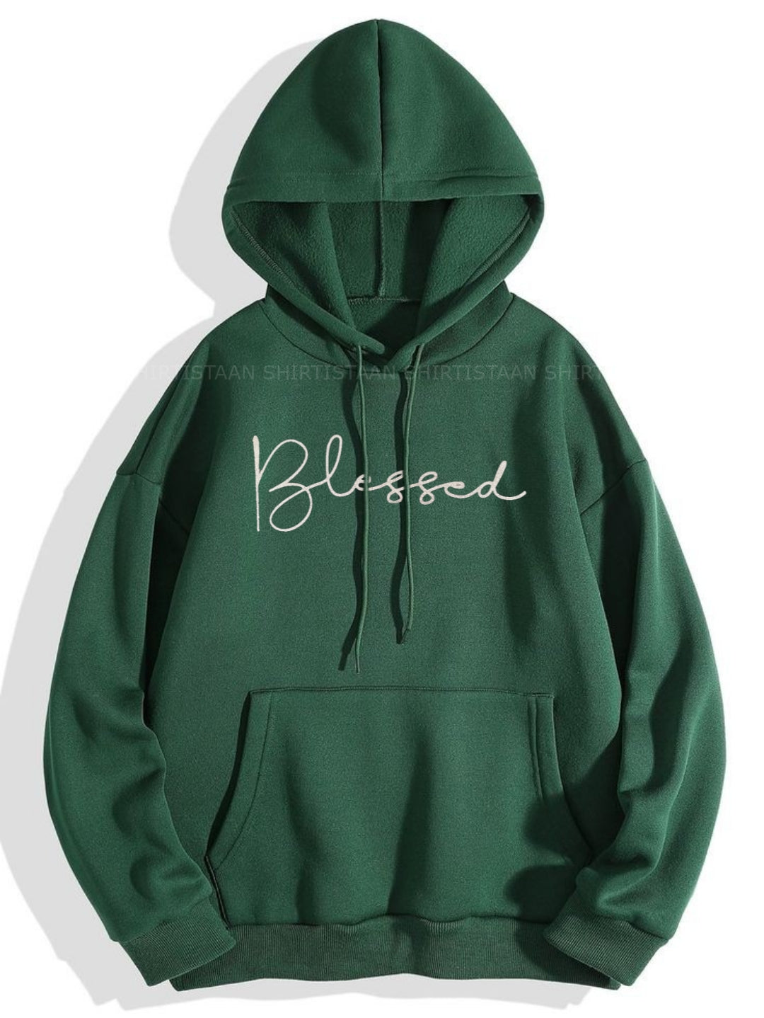 BOTTLE GREEN HOOD BLESSED