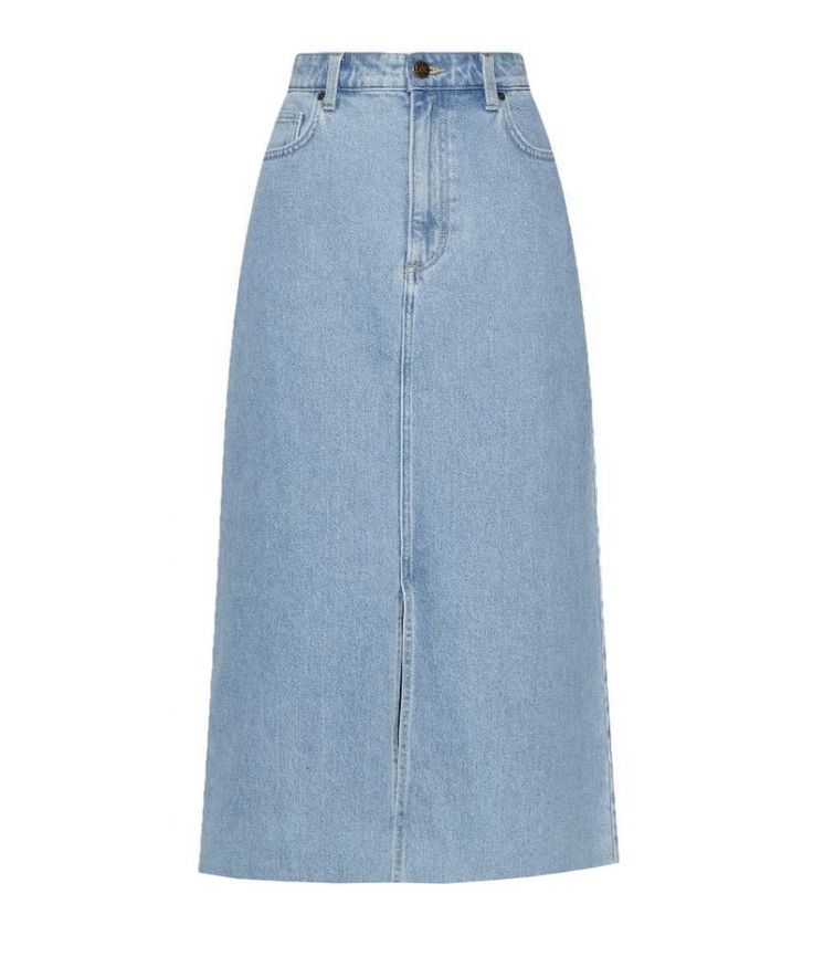 Sky Blue Denim Skirt
