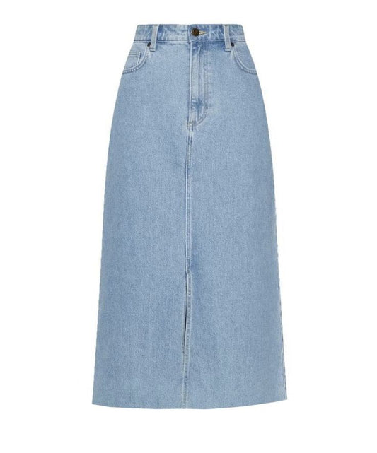 Sky Blue Denim Skirt