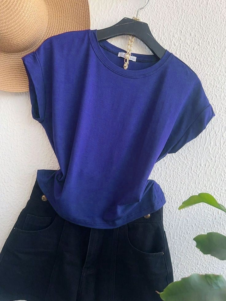 PLAIN ROYAL BLUE TEE