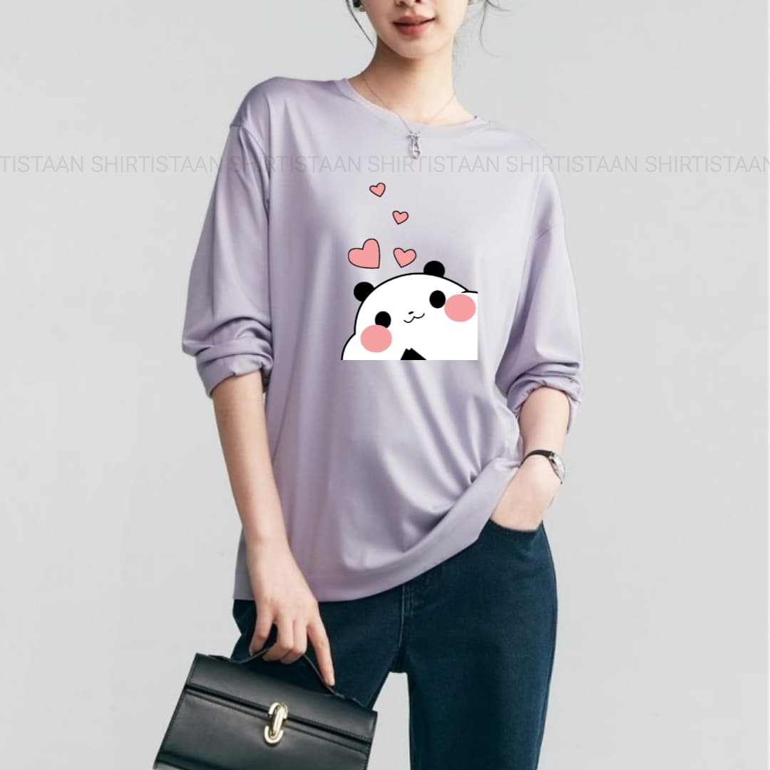 LILAC FULL SLEEVE TEE MITHO PANDA