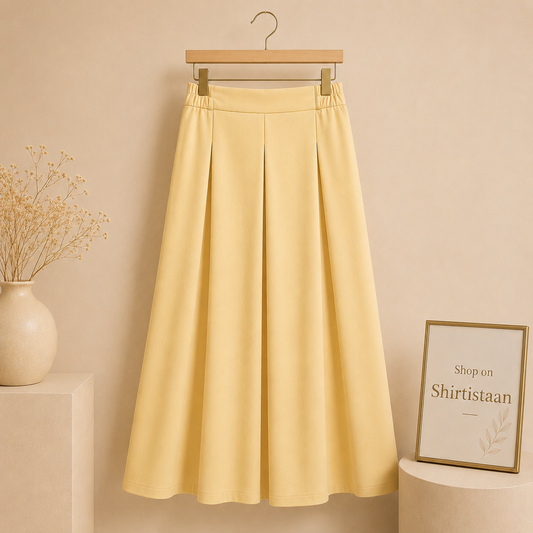 Beige Twill Skirt