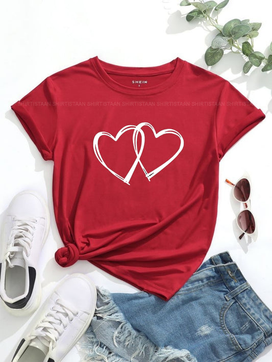 RED TSHIRT HEART CONNECTION