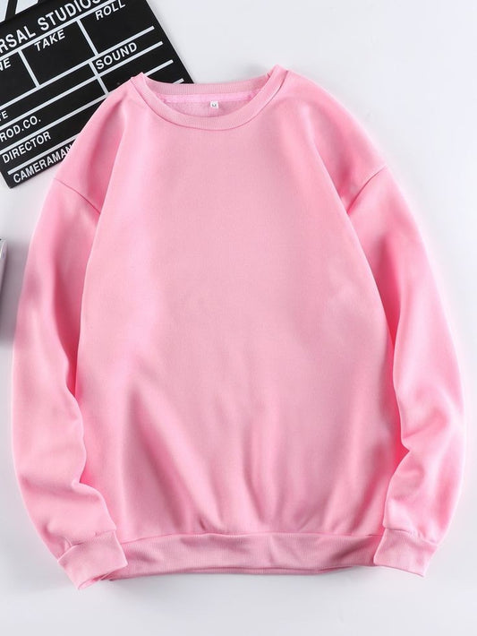 PLAIN PINK SWEATSHIRT