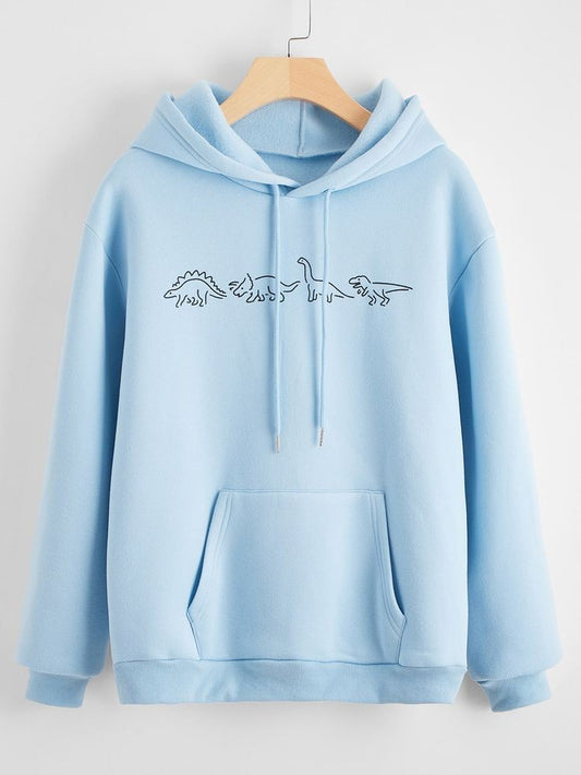 ANIMAL LINE SKY BLUE HOOD