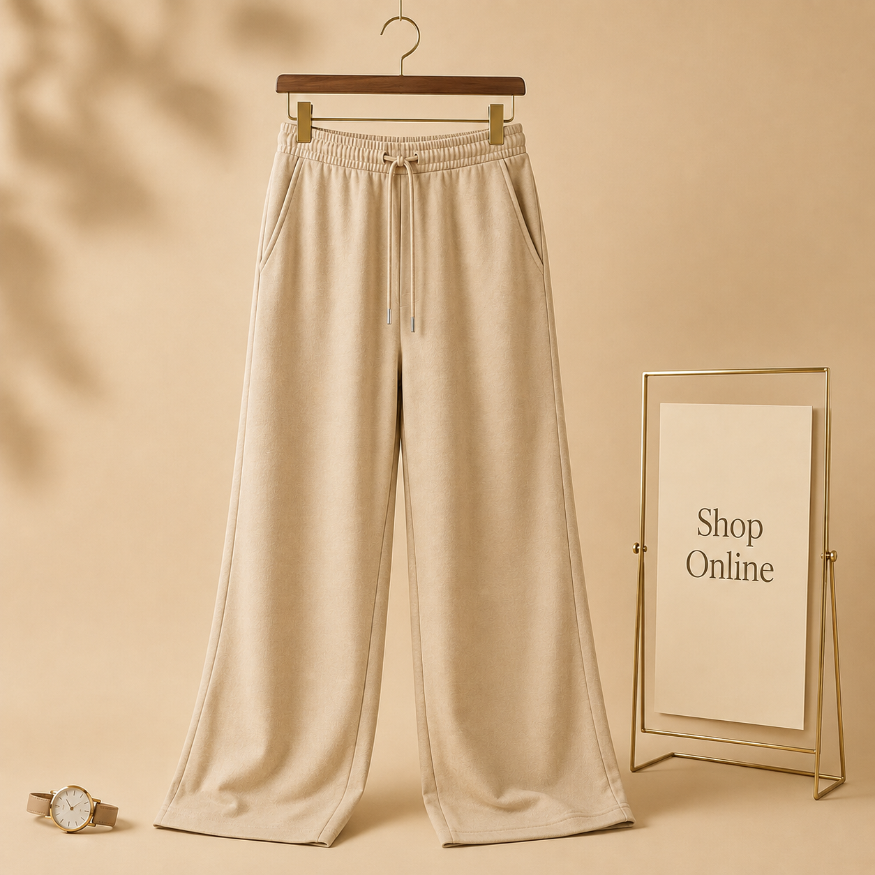 Winter Beige Wide leg Trouser