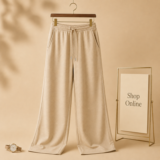 Winter Beige Wide leg Trouser