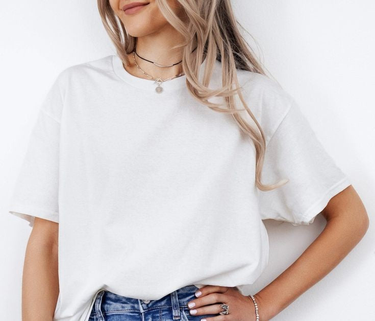 PLAIN WHITE TEE FOR WOMEN