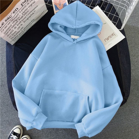 PLAIN SKY BLUE HOOD