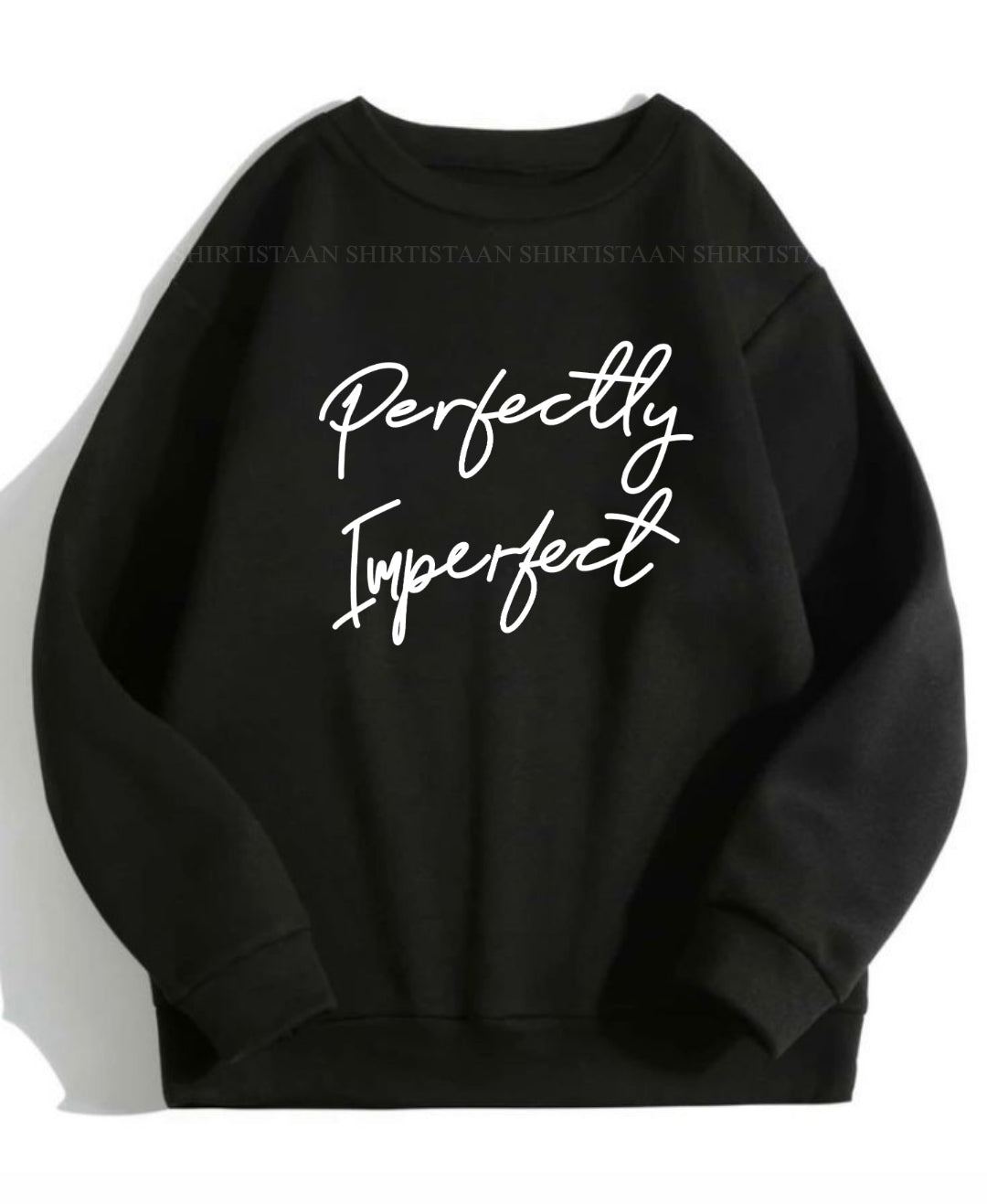 BLACK SWEATSHIRT PERFECTLY IMPERFECT