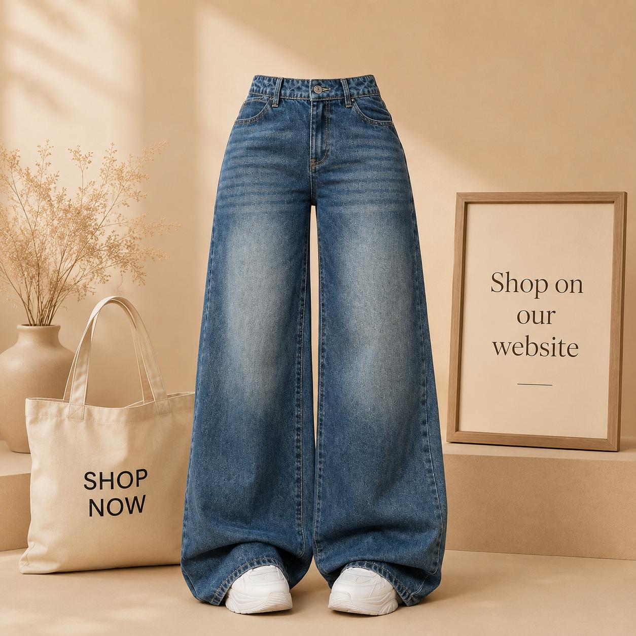Vintage Sky Blue Jeans
