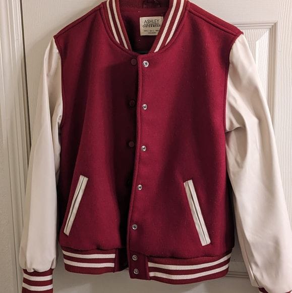 MAROON BASEBALL JACKET