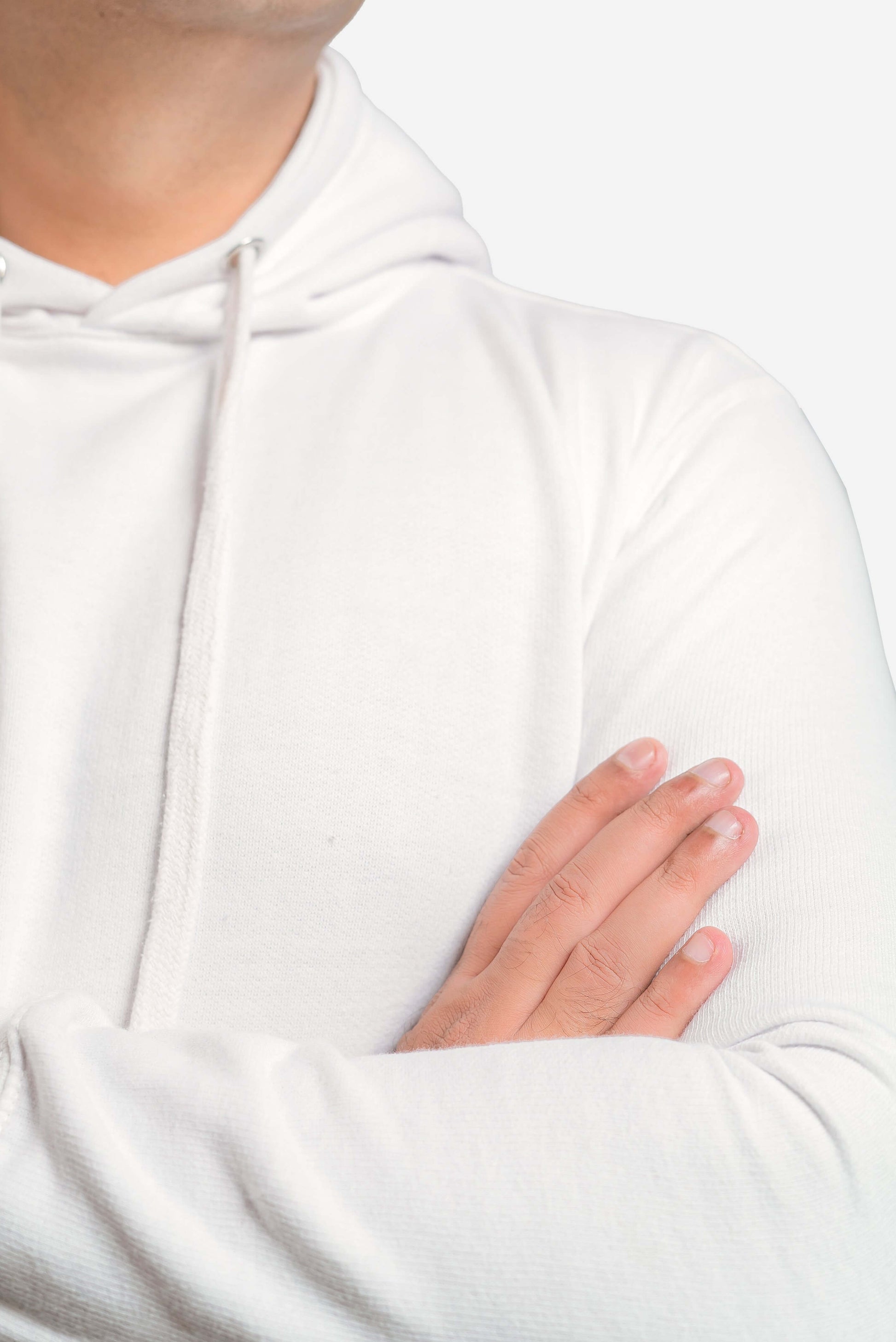 Basic White Hoodie // Men - teehoodie.co