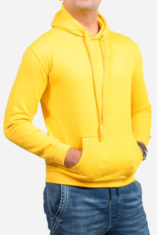 Basic Yellow Hoodie // Men - teehoodie.co