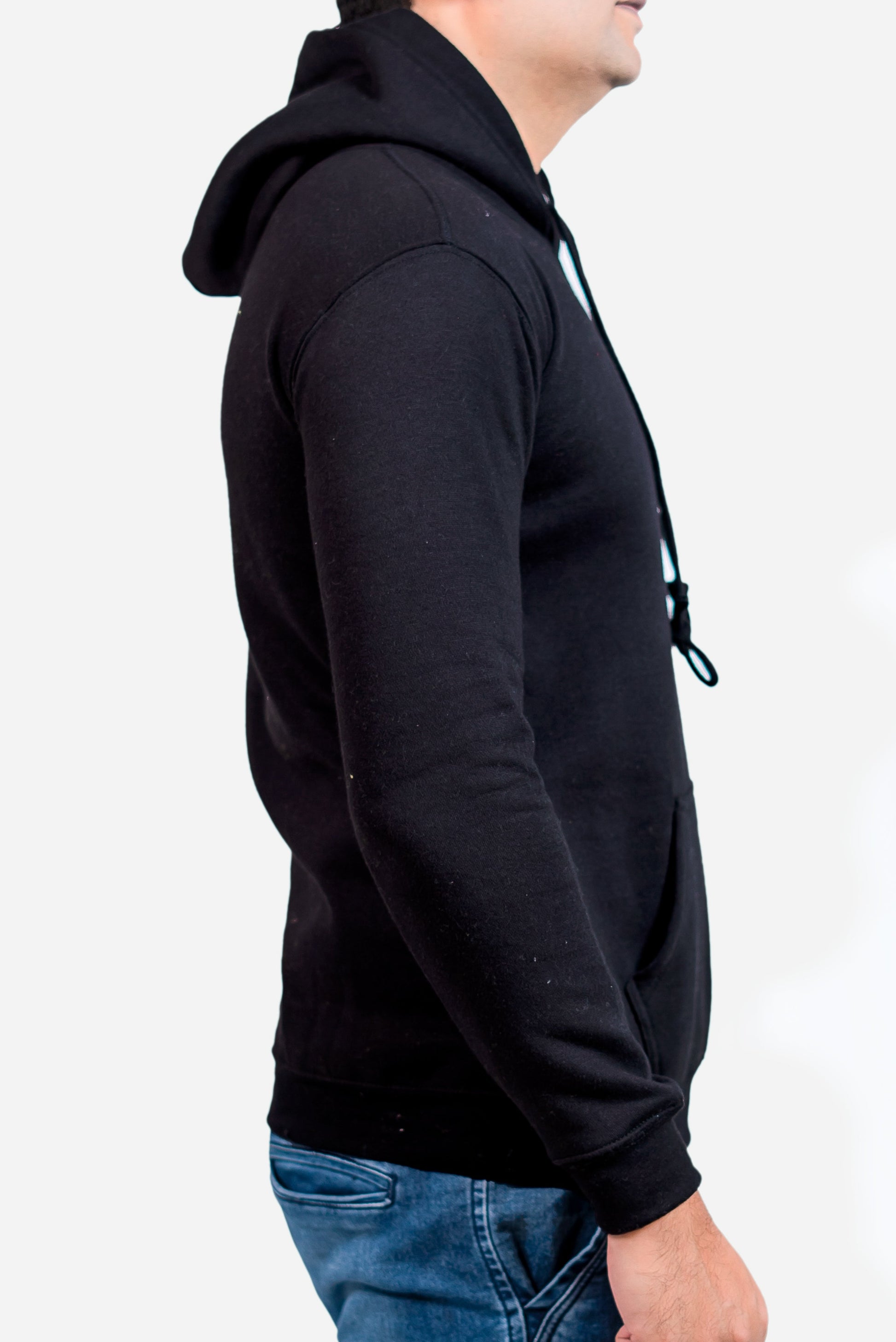 Basic Black Hoodie // Men - teehoodie.co