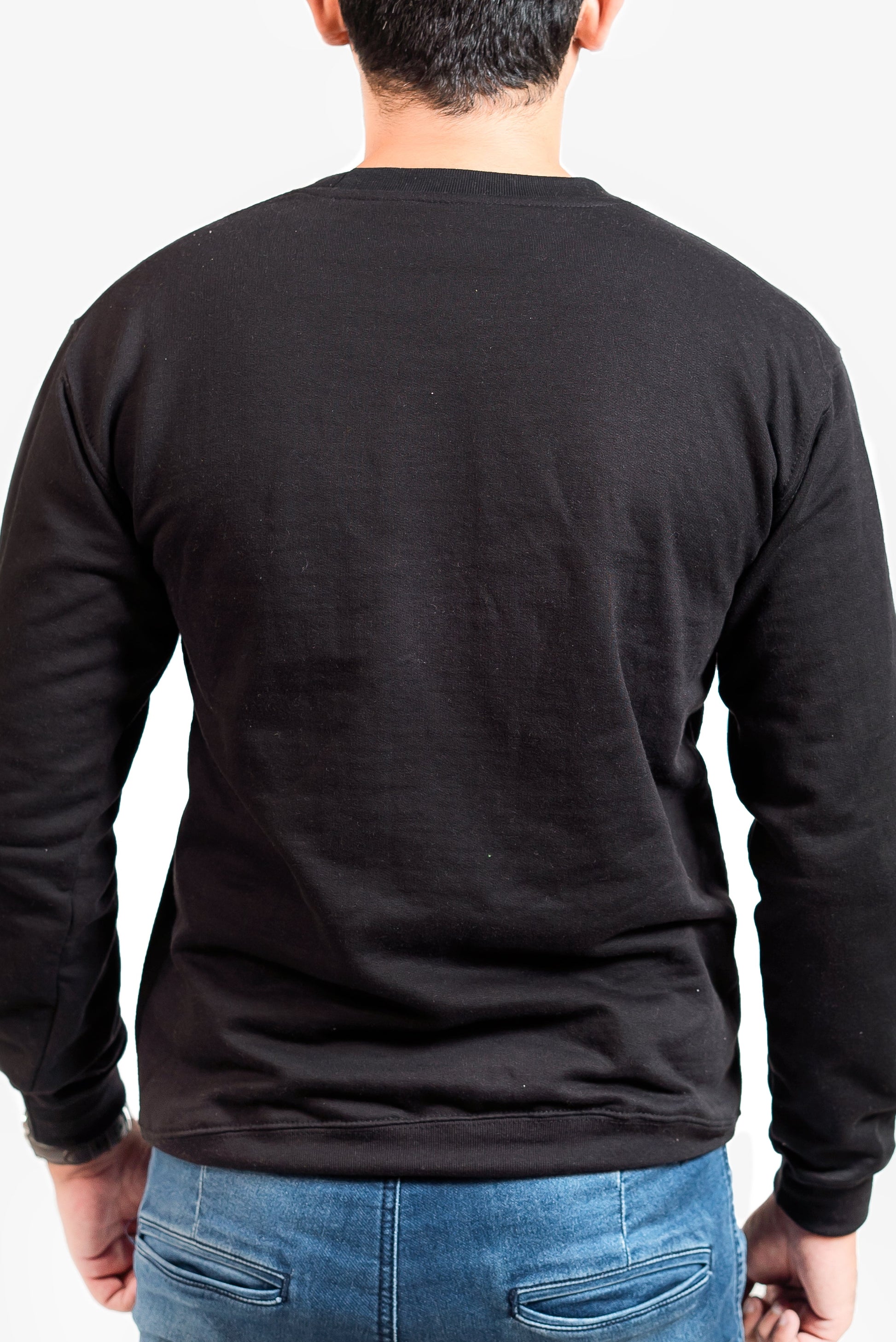 Basic Black Sweatshirt // Men - teehoodie.co