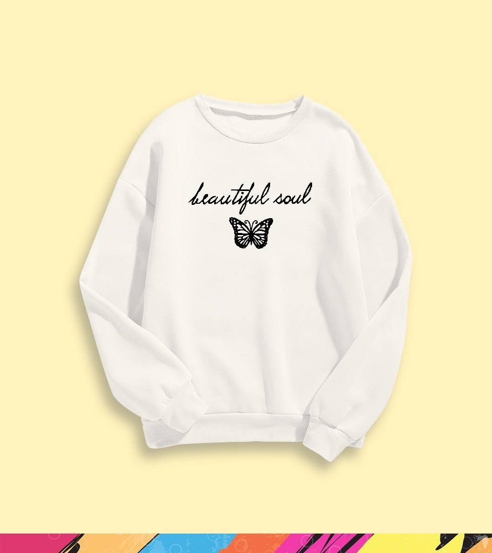 BEAUTIFUL SOUL BUTTERFLY SWEATSHIRT - teehoodie.co