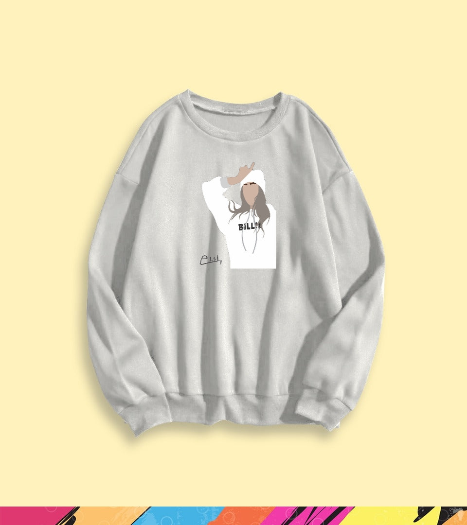 BILLIE EILISH GRAPHIC SWEATSHIRT - teehoodie.co