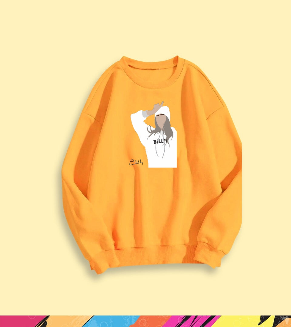 BILLIE EILISH GRAPHIC SWEATSHIRT - teehoodie.co