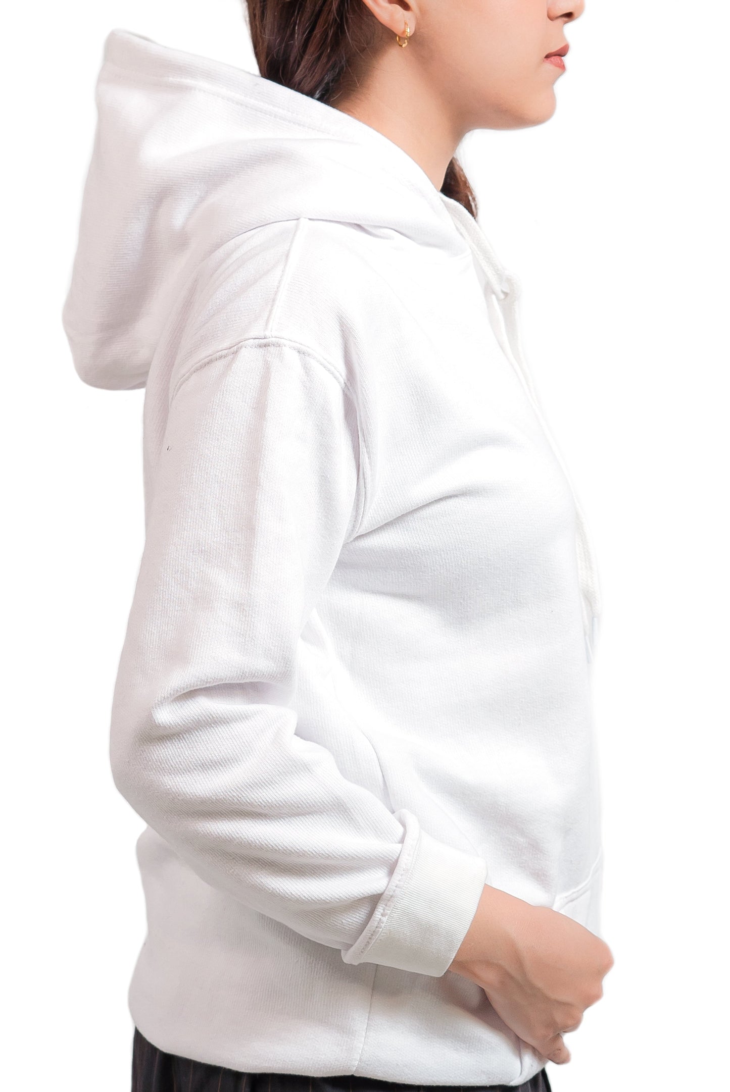 Basic White Hoodie // Women - teehoodie.co